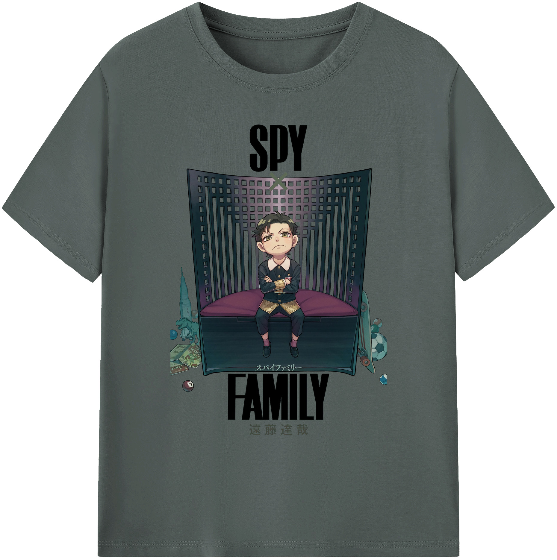 （画像用） SPY×FAMILY间谍家家酒 綿100％ メンズ半袖Tシャツ｜肌触りやわらか＆通気性